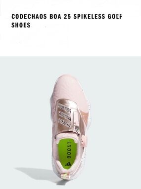 Adidas Light Pink CodeChaos BOA 25 Spikeless Golf Shoes